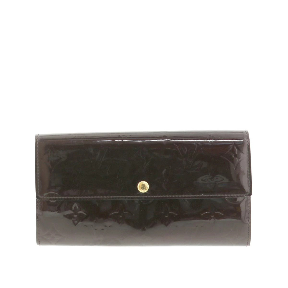 LOUIS VUITTON Wallet Vernis Amarante Portefeuille Sarah